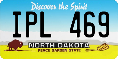 ND license plate IPL469