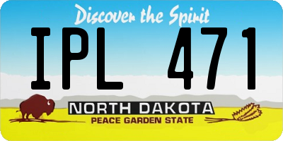 ND license plate IPL471