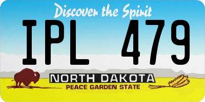 ND license plate IPL479