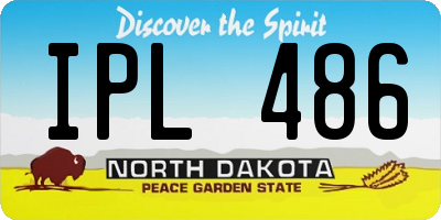 ND license plate IPL486