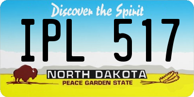 ND license plate IPL517