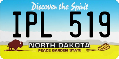 ND license plate IPL519