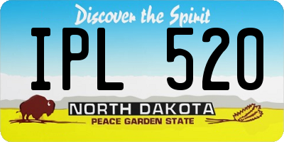 ND license plate IPL520