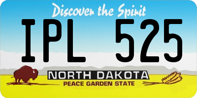 ND license plate IPL525