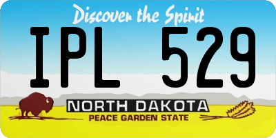ND license plate IPL529