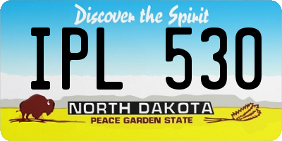 ND license plate IPL530