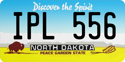 ND license plate IPL556