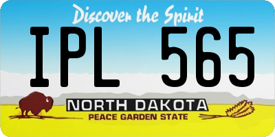 ND license plate IPL565
