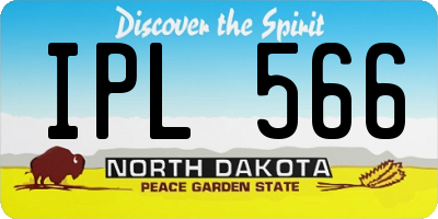 ND license plate IPL566