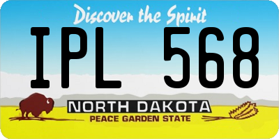 ND license plate IPL568
