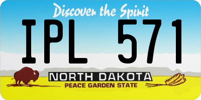 ND license plate IPL571