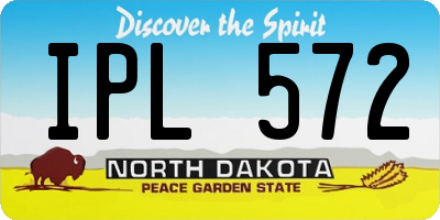 ND license plate IPL572