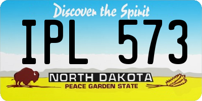 ND license plate IPL573