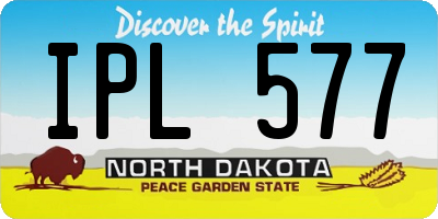 ND license plate IPL577