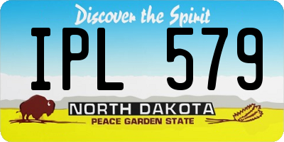 ND license plate IPL579