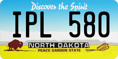 ND license plate IPL580