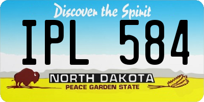 ND license plate IPL584