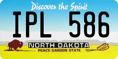 ND license plate IPL586