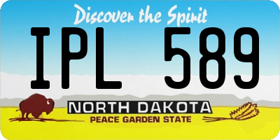 ND license plate IPL589