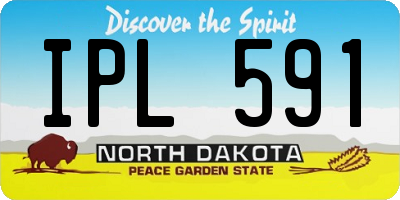 ND license plate IPL591