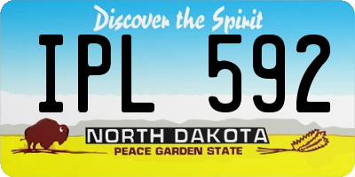 ND license plate IPL592