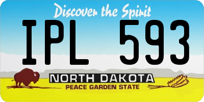 ND license plate IPL593