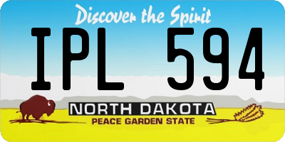 ND license plate IPL594