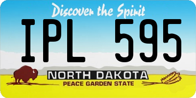 ND license plate IPL595