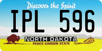 ND license plate IPL596
