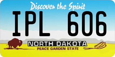 ND license plate IPL606