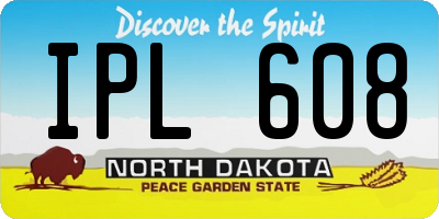 ND license plate IPL608