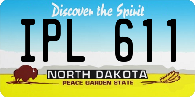 ND license plate IPL611