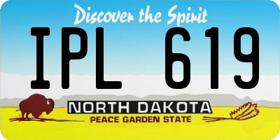ND license plate IPL619