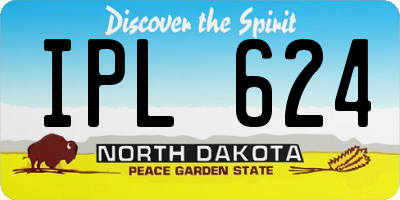 ND license plate IPL624