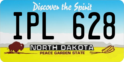 ND license plate IPL628