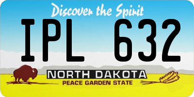 ND license plate IPL632