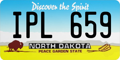 ND license plate IPL659