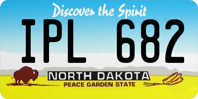 ND license plate IPL682