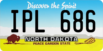 ND license plate IPL686