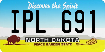 ND license plate IPL691