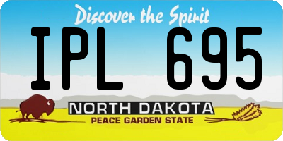 ND license plate IPL695