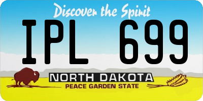 ND license plate IPL699