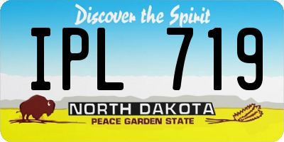 ND license plate IPL719