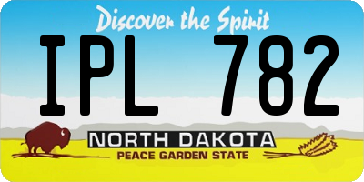ND license plate IPL782