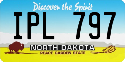 ND license plate IPL797