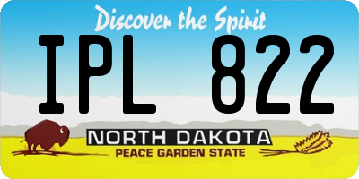 ND license plate IPL822