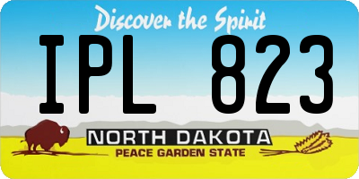 ND license plate IPL823