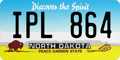 ND license plate IPL864