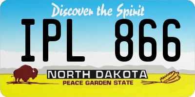 ND license plate IPL866