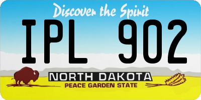 ND license plate IPL902